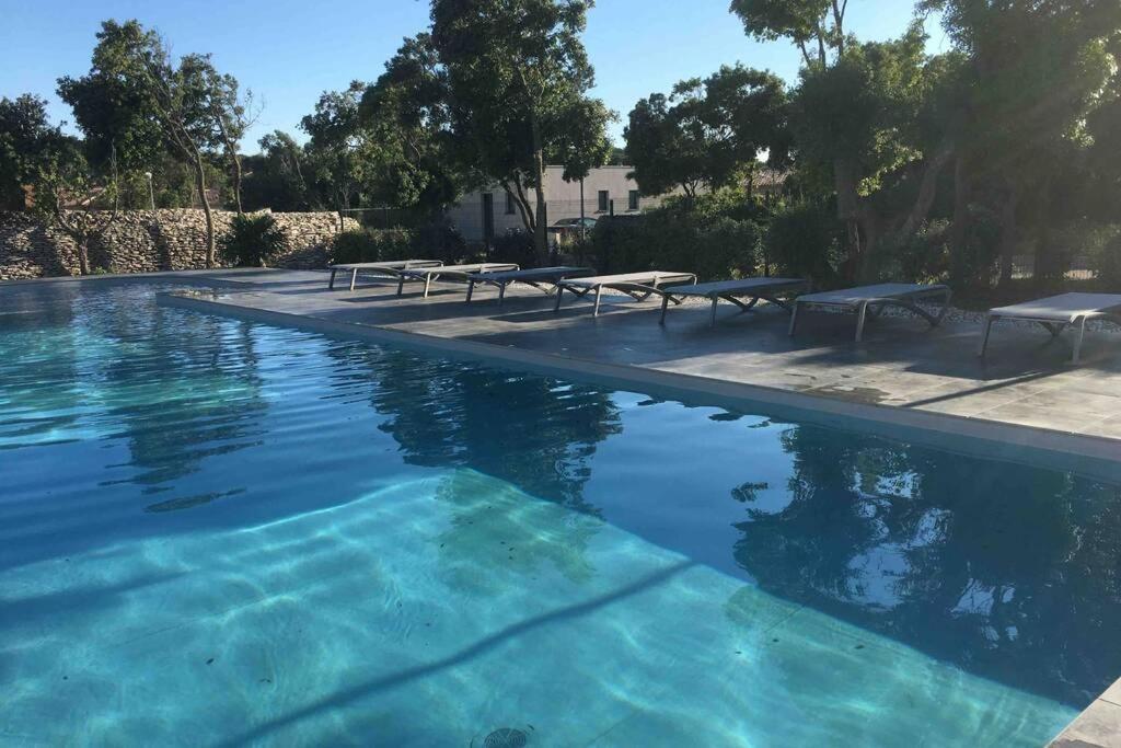 BONIFACIO 3mn du Port! Villa piscine chauffée ,clim,wifi Exterior foto